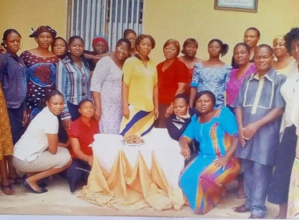 Group picture with church members